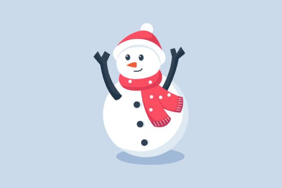 Christmas Cute Snowman Illustration Review