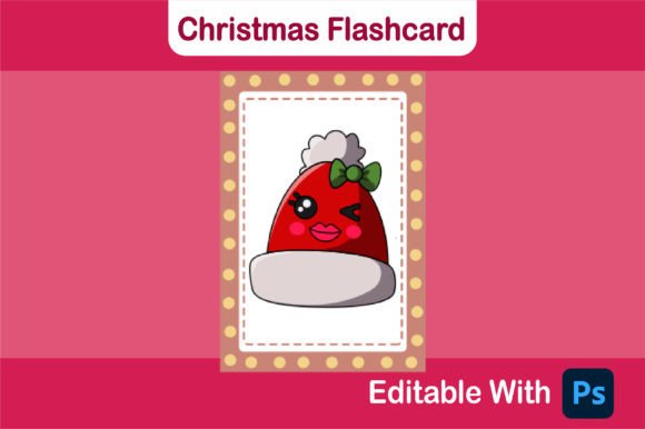 Christmas Flashcard - Hat Kiss Cute Review
