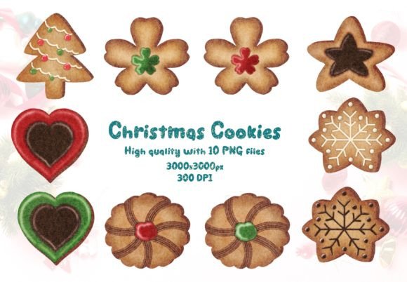 Christmas Ginger Bread Vol.3 Clipart for Modern Illustrations