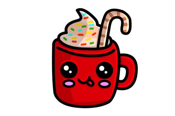 Christmas Ice Cream Mug Art Illustration Review