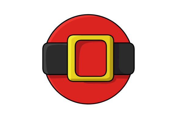 Christmas Santa Belt Vector Illustration for Branding and Packaging