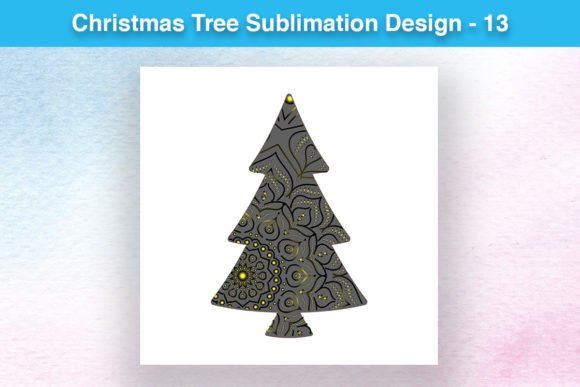 Christmas Tree Sublimation Design - 13 for Blog and Website Use