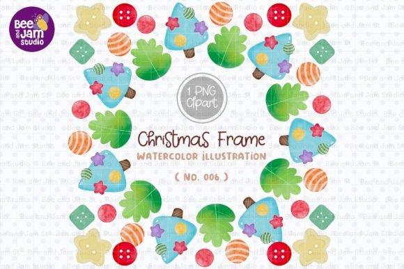 Christmas Wreath Watercolor PNG-006 Review