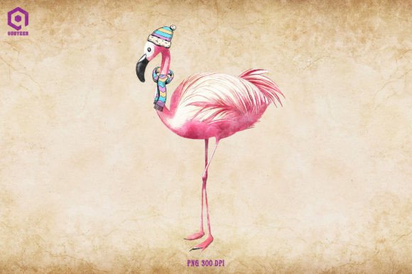 Flamingo Cozy Christmas Illustration Review