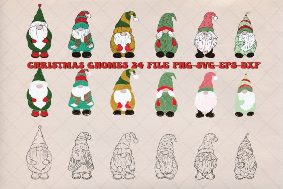 Genome Christmas Element 24 Design Illustrations