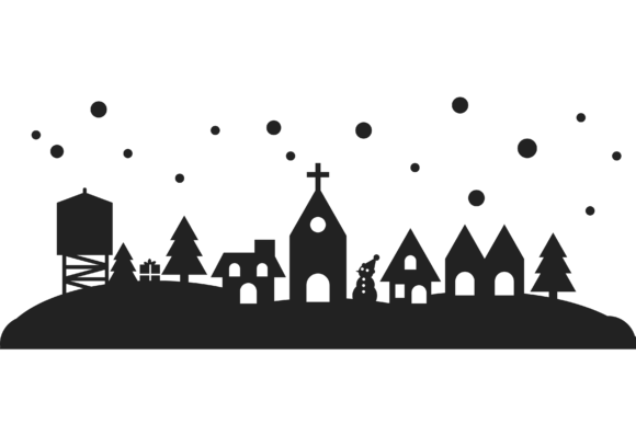 Small Town Christmas SVG for Local Business Branding