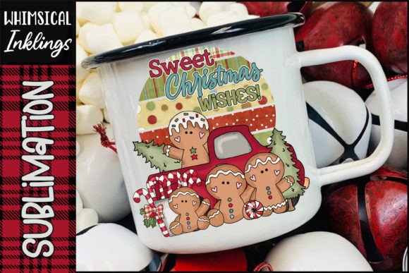 Sweet Christmas Wishes Sublimation Illustrations