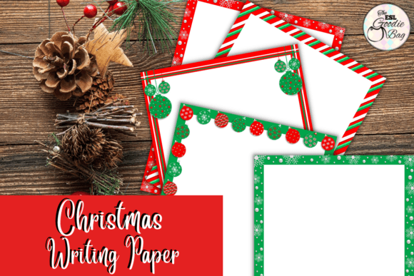 Traditional Color Christmas Letter Paper: A Designer's Review of Illustrations